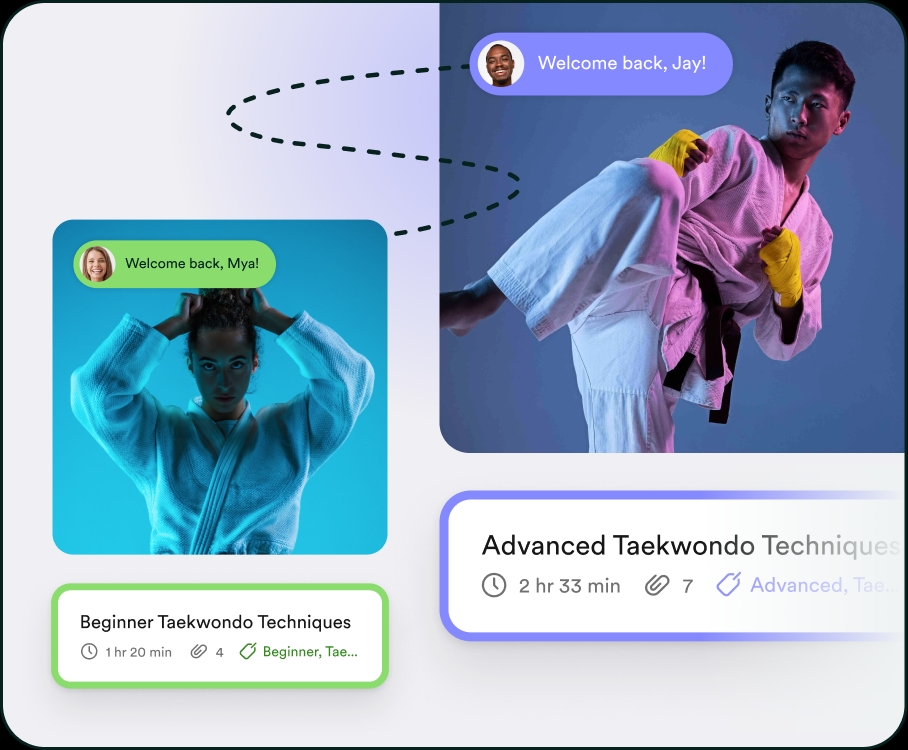 Personalized learning paths tailored to every member